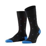 Falke Strumpor Dot Socks Svart/Blå bomull Strl 47/50 Herr