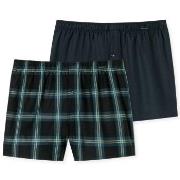 Schiesser Kalsonger 2P Boxershorts multipack Brun mönstrad bomull X-La...