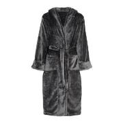 Decoy Long Terry Robe With Hood Grå polyester X-Large Dam
