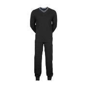 JBS V-Neck Jersey Pyjamas Svart bomull Medium Herr