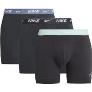 Nike Kalsonger 3P Everyday Cotton Boxer Svart/Grön bomull Small Herr