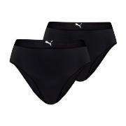 Puma Trosor 2P Women High Waist Brazilian Briefs Svart polyamid Medium...