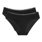 Triumph Trosor 2P Feel Of Cotton Tai Brief Svart bomull 42 Dam