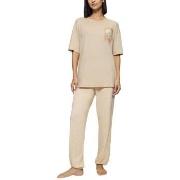 Triumph Endless Comfort Long Sleeve Pyjama Creme 38 Dam