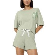 Triumph Endless Comfort Short Sleeve Pyjama Ljusgrön 36 Dam