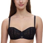Chantelle BH Origins Lace Unlined Demi Bra Svart nylon D 80 Dam