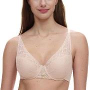 Chantelle BH Origins Lace Lightweight Plunge Bra Beige nylon E 75 Dam
