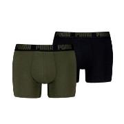 Puma Kalsonger 2P Men Everyday Basic Boxer Militärgrön bomull Large He...