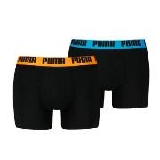 Puma Kalsonger 2P Men Everyday Basic Boxer Svart/Orange bomull Large H...