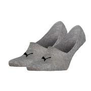 Puma Strumpor 2P Unisex Mid Cut Footie Socks Grå Strl 43/46