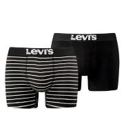 Levis Kalsonger 2P Base Stripe Boxer Svart/Vit bomull Small Herr