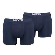 Levis Kalsonger 2P Men Solid Basic Boxer Brief Marin bomull Small Herr