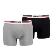 Levis Kalsonger 2P Men Sportswear Logo Boxer Brief Grå/Svart bomull X-...