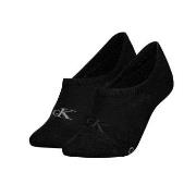 Calvin Klein Strumpor 2P Glossy High Cut Footie Socks Svart Strl 35/38...