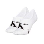 Calvin Klein Strumpor 2P Women Monogram Footie Socks Vit Strl 35/38 Da...