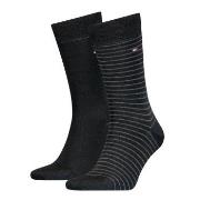 Tommy Hilfiger Strumpor 2P Men Sock Stripe Svart Strl 43/46 Herr