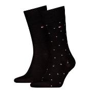 Tommy Hilfiger Strumpor 2P Men Dot Socks Svart Strl 43/46 Herr