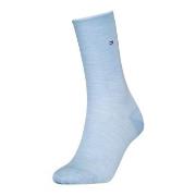 Tommy Hlfiger Women Roll Top Wool Socks Strumpor Ljusblå Strl 35/38 Da...