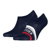 Tommy Men Tab Footie Socks Strumpor 2P Marin Strl 43/46
