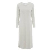 Damella Bamboo Plain Long Sleeve Nightdress Grå Bambu XX-Large Dam