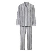 Damella Carl Long Sleeve Pyjamas Grårandig bomull XX-Large Dam