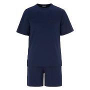 Damella Edward Short Sleeve Pyjamas Marin bomull XX-Large Dam