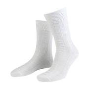 Amanda Christensen Strumpor Grade Wide Rib Ankle Socks Vit Strl 47/50