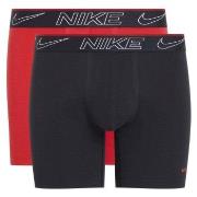 Nike Kalsonger 2P Elite Cotton Stretch Boxer Brief Svart/Röd Medium He...