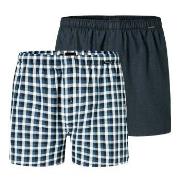Schiesser Kalsonger 2P Boxershorts multipack Ljusblå Rutig bomull Smal...