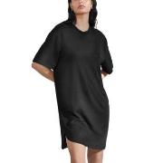 Bread and Boxers Soft Fiber T Shirt Dress Svart viskos Small Dam