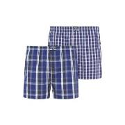 Jockey Kalsonger 2P Woven Boxer Shorts 3XL-6XL Marin Rutig bomull 5XL ...