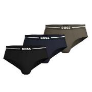 BOSS Kalsonger 6P Bold Design Hip Brief Svart/Grön bomull X-Large Herr