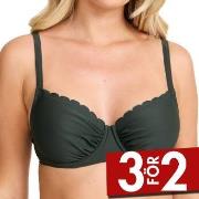 Damella Grace Wavy Bikini Bra Mörkgrön F/G 44 Dam