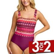 Damella Patricia Swimsuit Rosa Mönstrad 40 Dam