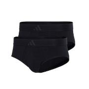 adidas Kalsonger 2P Active Flex Cotton 3 Stripes Brief Svart bomull X-...