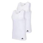 adidas 2P Active Flex Cotton Ergonomic Tank Top Vit bomull Small Herr