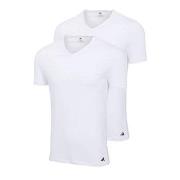adidas 2P V-Neck Active Flex Cotton T-Shirt Vit bomull X-Large Herr