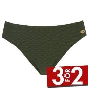 Damella Brigitte Textured Bikini Brief Mörkgrön nylon 36 Dam