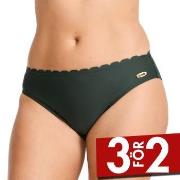 Damella Emily Wavy Bikini Brief Mörkgrön 48 Dam