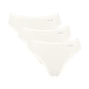 Sloggi Trosor 3P GO Crush High Leg Briefs Elfenben bomull X-Small Dam