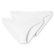 Schiesser Trosor 2P 95-5 Organic Cotton Mini Briefs Vit bomull Large D...