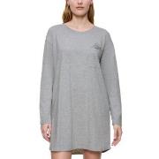 Triumph Long Sleeve Nightdress Grå bomull 42 Dam