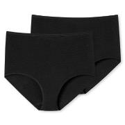 Schiesser Trosor 2P 95-5 Organic Maxi Svart bomull Large Dam