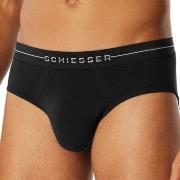 Schiesser Kalsonger 2P Cotton Flex Rio Briefs Svart bomull 3XL Herr