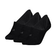 Calvin Klein Strumpor 3P Footie Socks For Women Svart Strl 39/42 Dam