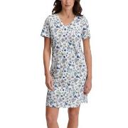 Calida Flower Nights Sleepshirt Blommig bomull Small Dam