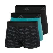 adidas Kalsonger 3P Active Flex Cotton Trunk Grå/Svart bomull Large He...