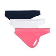 adidas Trosor 3P Sport Active Seamless Low Rise Thongs Rosa/Vit polyam...