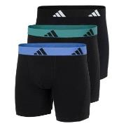 adidas Kalsonger 3P Active Flex Cotton Boxer Brief Svart/Grön bomull X...