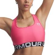 Under Armour BH Mid Branded Sport Bra Rosa polyester X-Small Dam